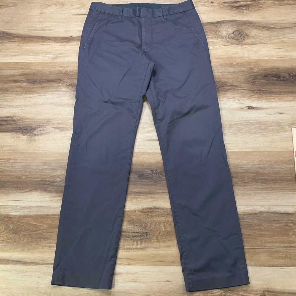 Bonobos Friday Chino Pants 31x32 Slim Fit Cotton Stretch Dark Grey Trousers